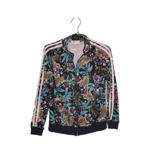 Hollywood style over the style purple floral jacket size medium